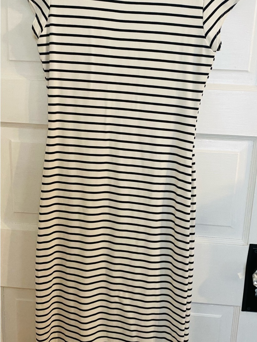 Velvet Torch Black and White Striped Top Nordstrom New with minor flaw.
